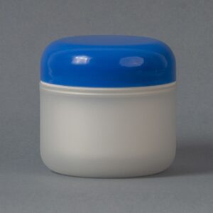 Double bottom plastic pot 120ml B70 with lid and seal
