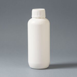 Plastic bottle 1L B50 with lid and stopper or seal with Non Reusable indicator