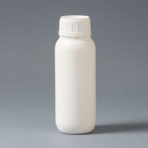Frasco Plástico 500ml B50 grabado "No Reusable" con tapa y tapón o laina