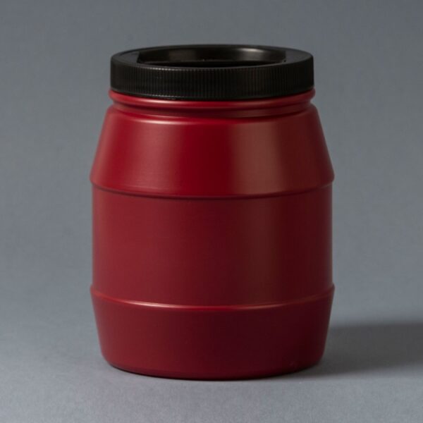 Plastic pot 1.5L B110 with lid with handle - Image 3