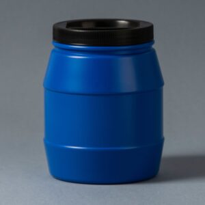Plastic pot 1.5L B110 with lid with handle