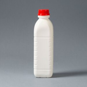 Frasco Plástico 900ml B36 Cuadrado yogurt con tapa tapón