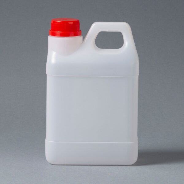 Plastic container with handle 1L B36 flat with lid and stopper - Image 4
