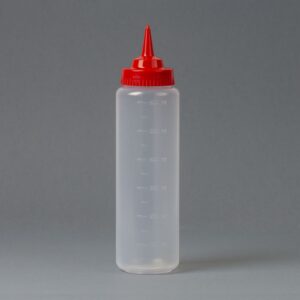 Plastic bottle 600ml B52 for sauce with tip cap