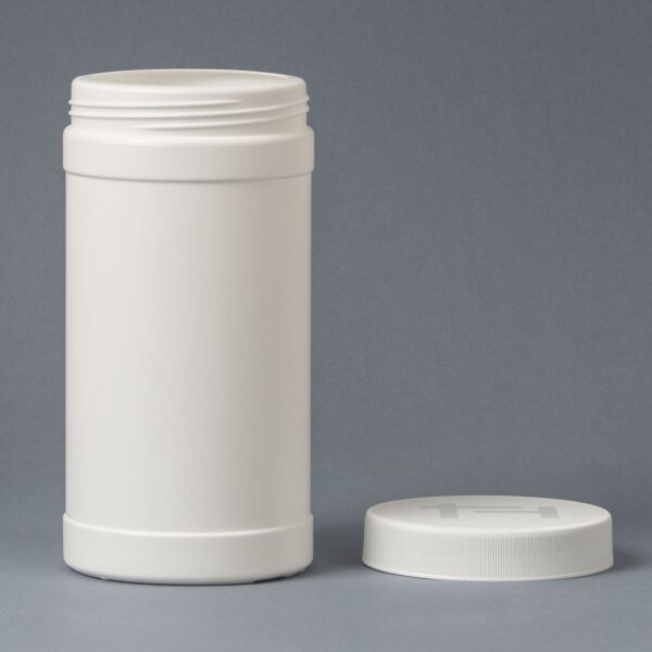 Plastic pot 1400ml B97 with lid - Image 2
