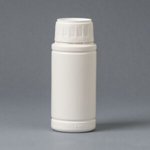 Frasco Plástico 200ml B50 Pastillero con tapa y tapón