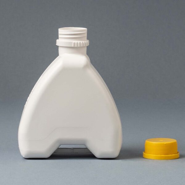 Plastic container 500ml B36 Serum with lid and stopper - Image 2