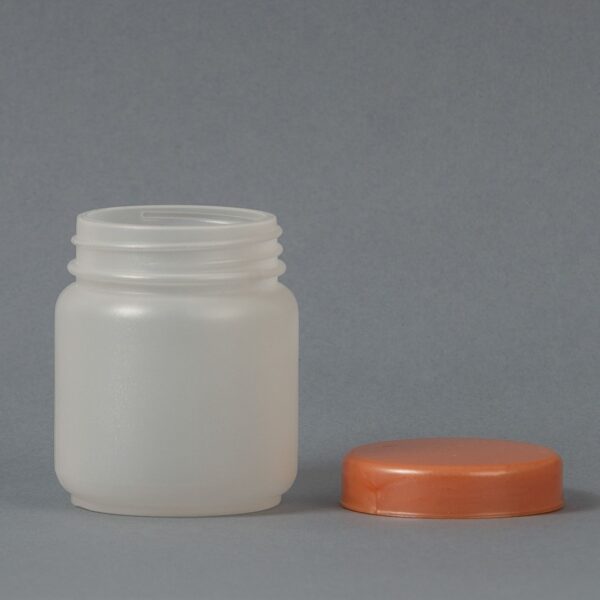 Plastic pot 110ml B47 with lid - Image 2