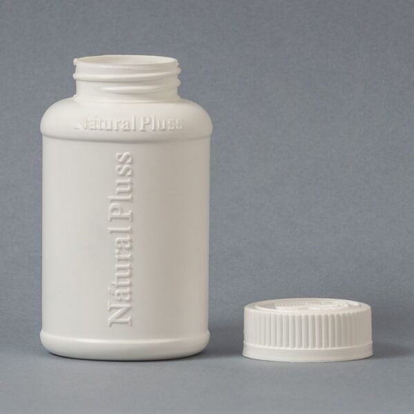 Frasco Plástico 180ml B38 Pastillero Grabado "Natural Pluss" con tapa child proof - Imagen 2
