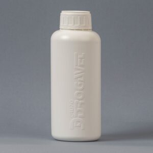 Frasco Plástico 1L B50 Grabado "Drogavet" con tapa y laina