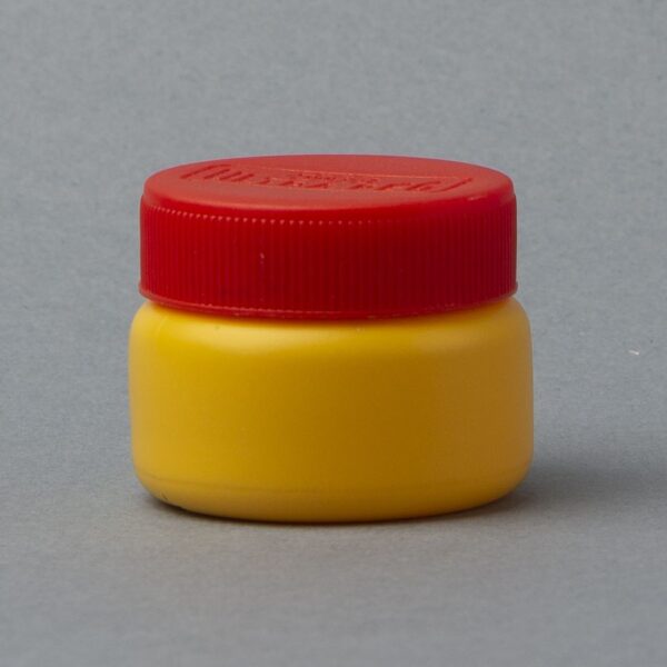 Plastic pot 23ml B37 with lid and stopper